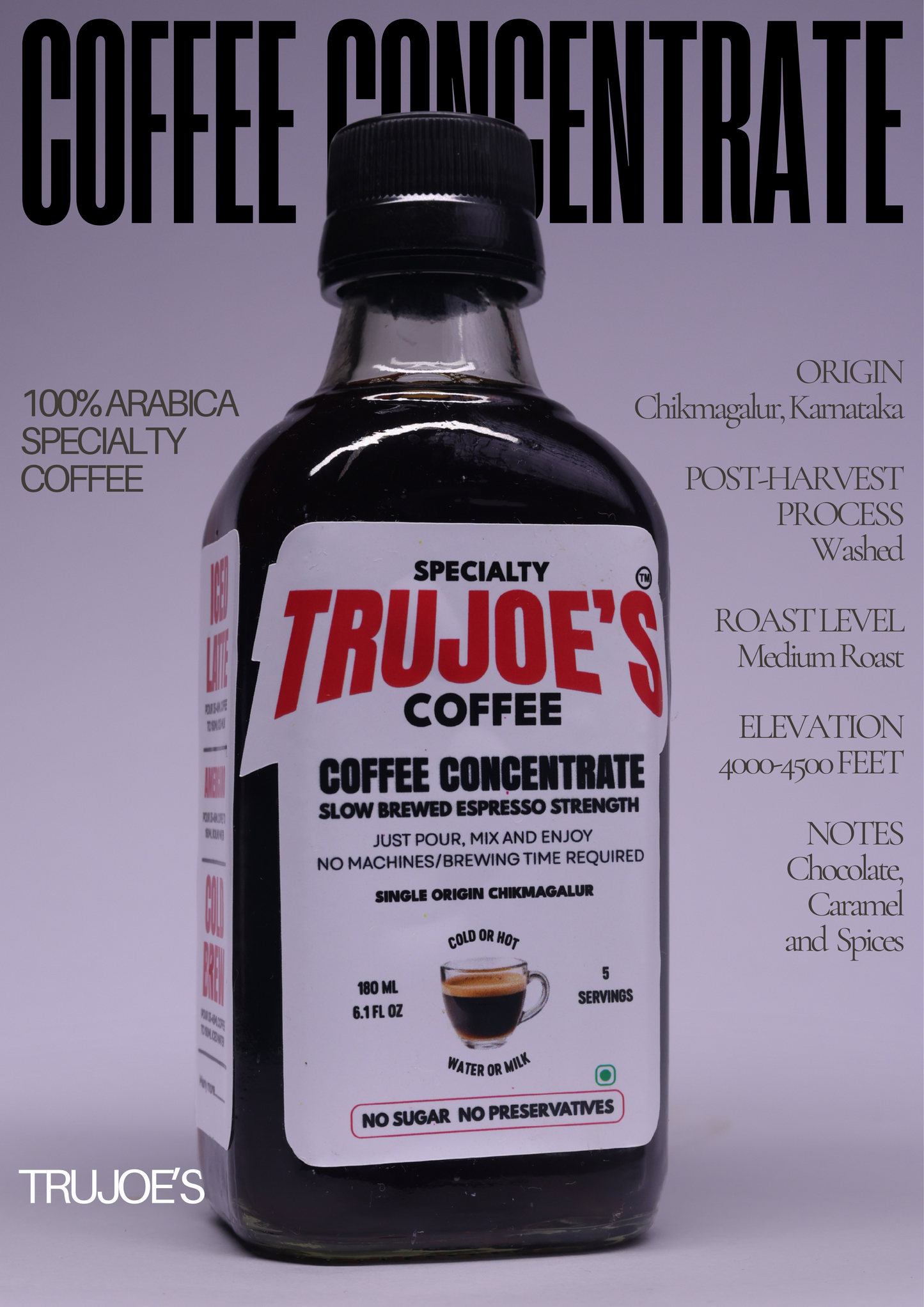 Specialty Coffee Concentrate | Slow Brewed to Espresso Strength