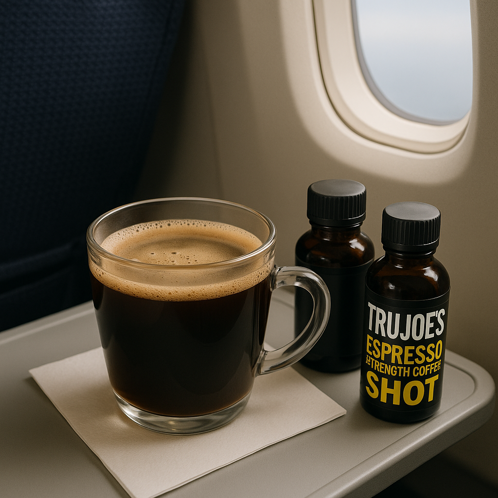 Travel size | Specialty Coffee Concentrate | Slow Brewed to Espresso Strength | 105 mg Natural Caffeine | Pack of 6 x 50ml