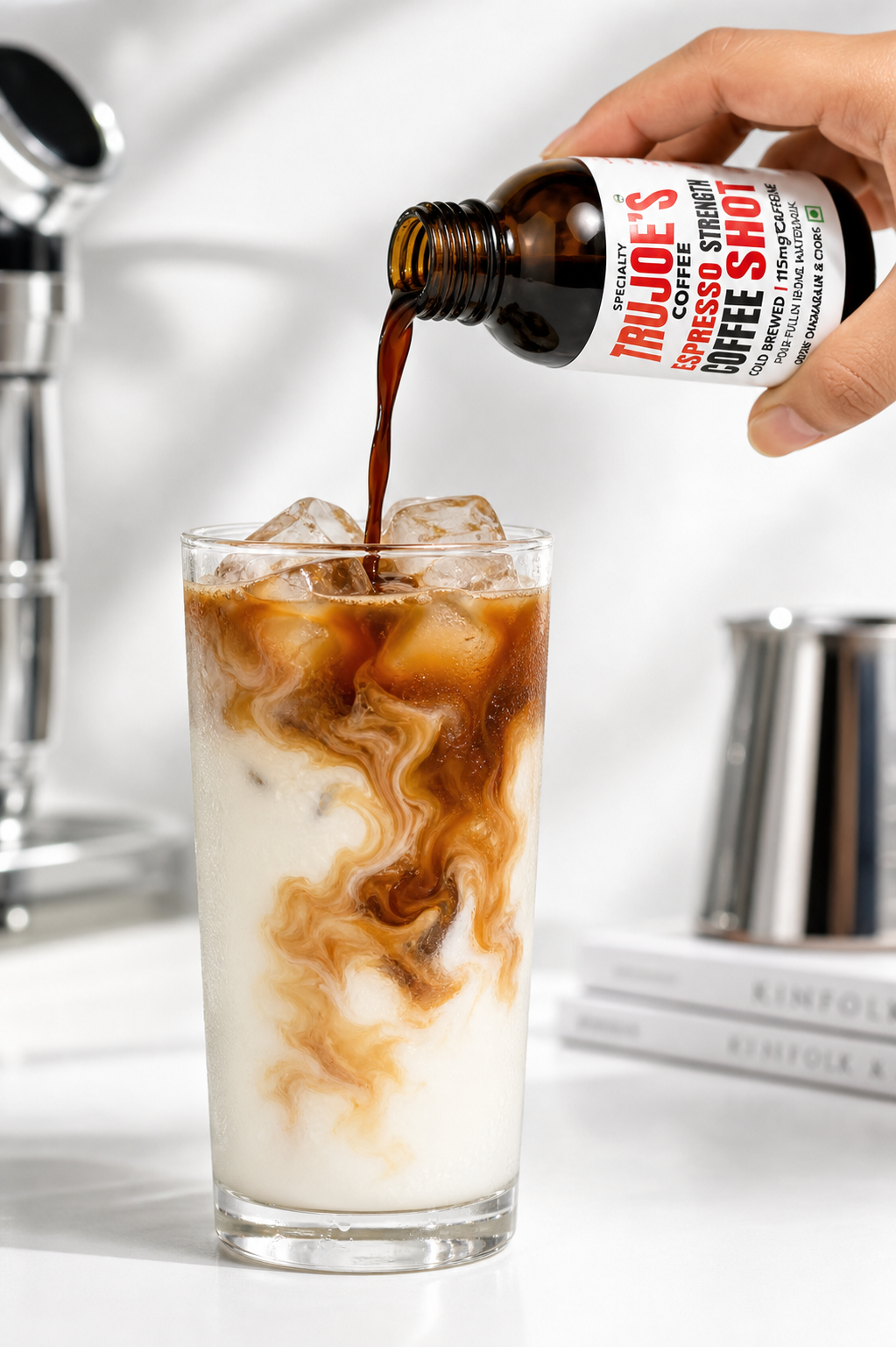 Travel size | Specialty Coffee Concentrate | Slow Brewed to Espresso Strength | 115 mg Natural Caffeine | Pack of 6 x 45ml