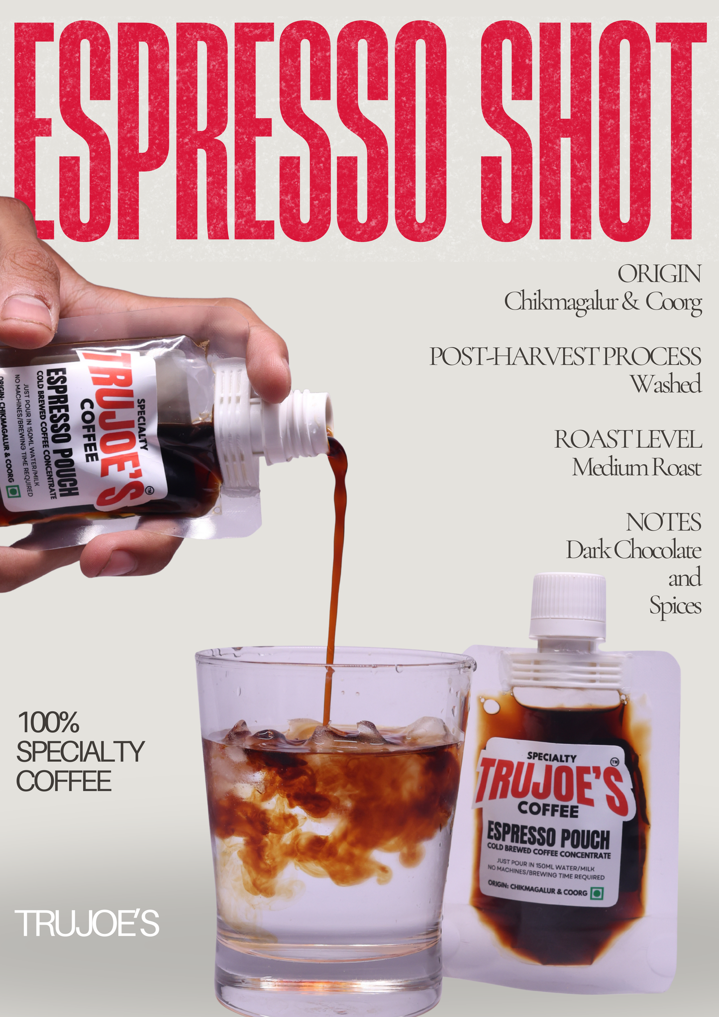 Travel size | Specialty Coffee Concentrate | Slow Brewed to Espresso Strength | 115 mg Natural Caffeine | Pack of 6 x 50ml